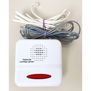 Future Call Loud Ringer Light Box -Hearing difficulty- FC5683-2 W/Cords EUC